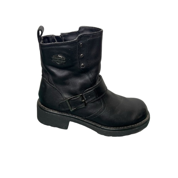 Harley Davidson Riding Biker Boots Size 10 - Picture 1 of 11